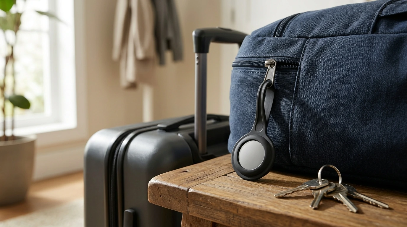 Secure AirTag Strap Holder for Keys, Bags & Luggage